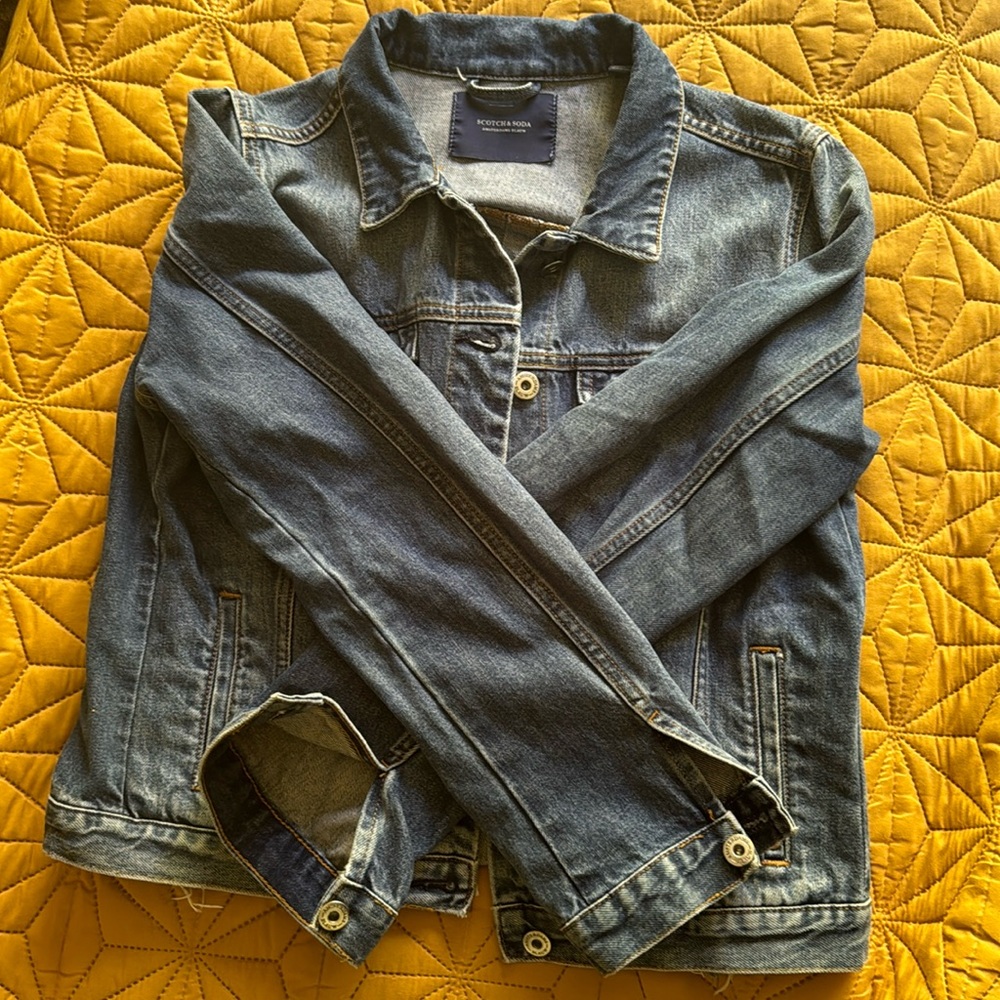 Scotch & Soda Pleated Denim Jacket